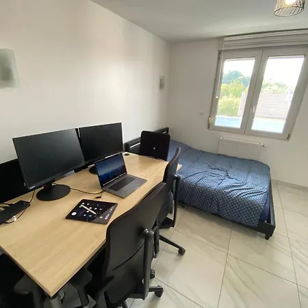 V1 - Chambre Triple Avec Salle De Bains Privee- 5 Minutes Du Luxembourg Hotel Villerupt